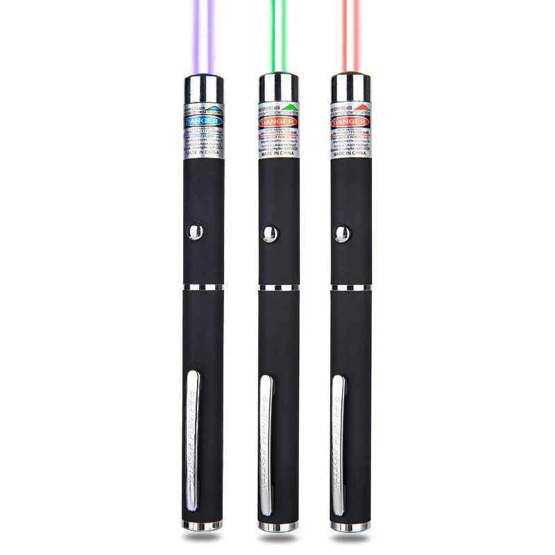 3 Packs 900Mile Laser Pointer Pen Green Blue Red Light Visible Beam Lazer