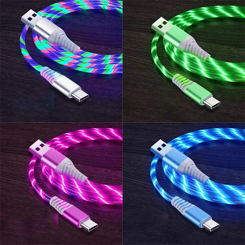 Fast Charging LED USB C Cable