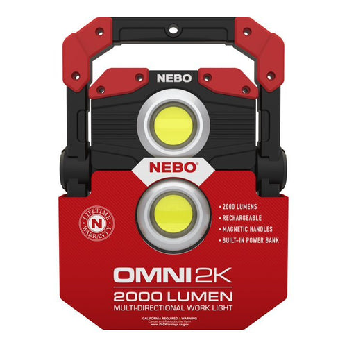 NEBO Omni 2,000 Lumen Re-Chargeable Worklight