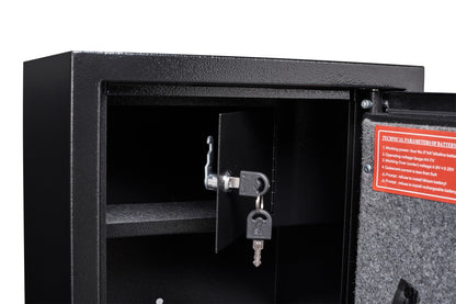 Large Black Steel Gun Cabinet, with Smart Combination Lock