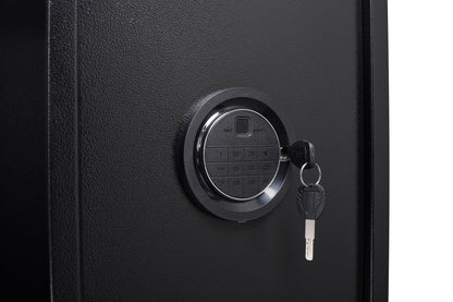 Large Black Steel Gun Cabinet, with Smart Combination Lock