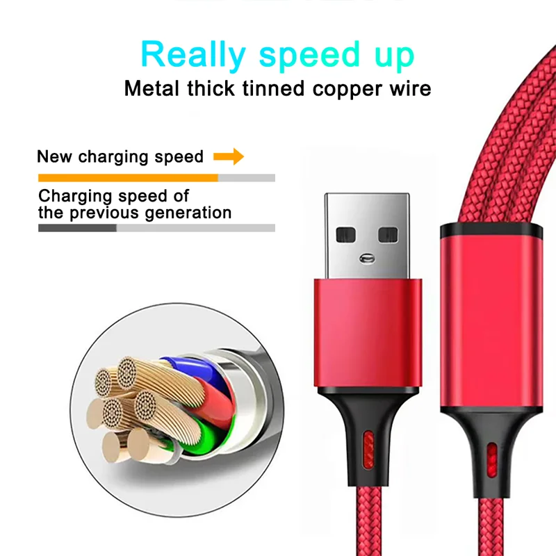 3 In 1 Fast Charging Cable Cord